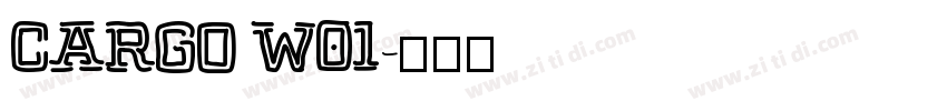Cargo W01字体转换